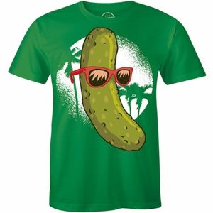 Sweet Pickle Wearing Beach Sunglasses T-shirt Tee